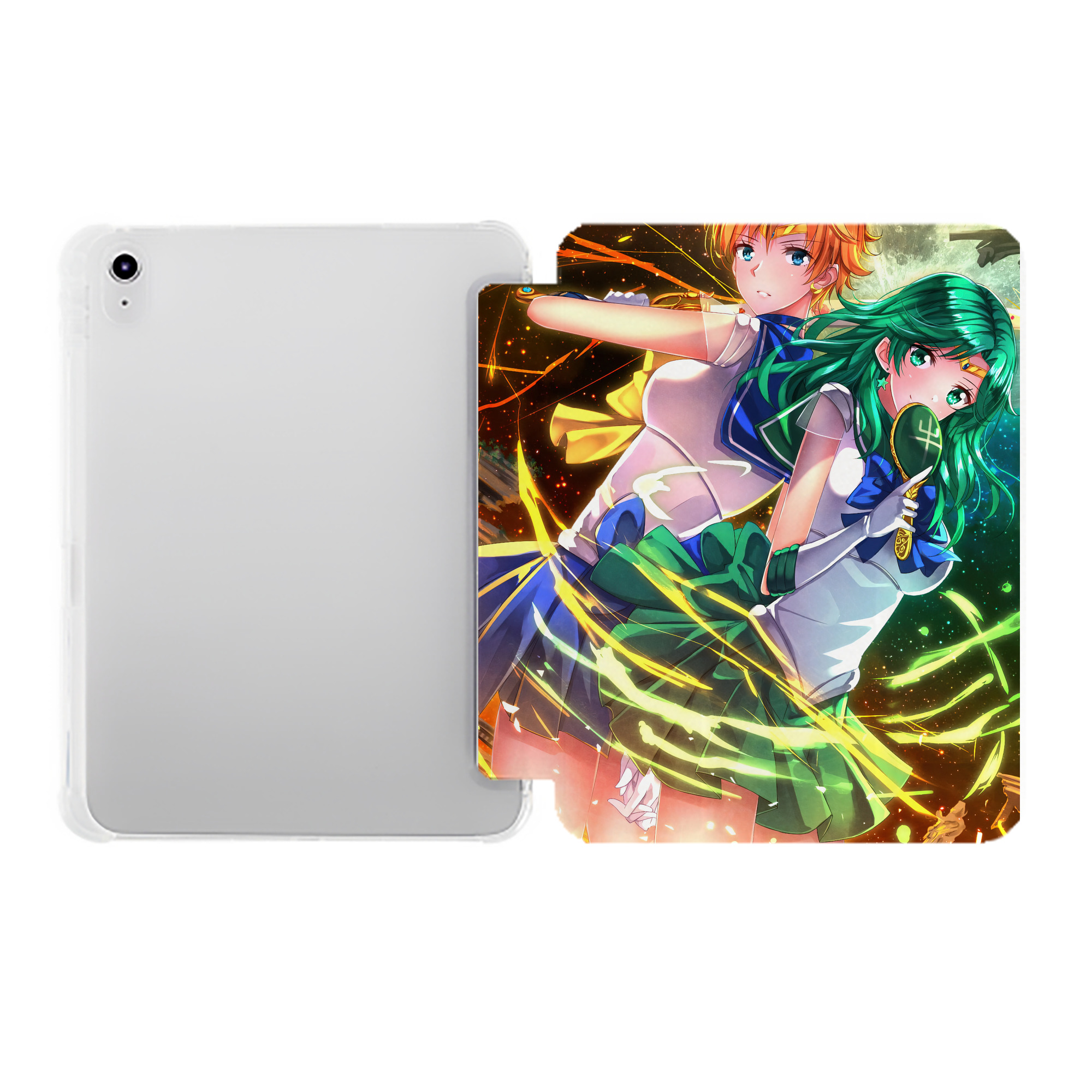 （画像用） 美少女戦士セーラームーン Sailor Moon IPad ケース ペン収納付き 三つ折りスタンド PUレザー×シリコン 対応機種9.5/10.5/10.9インチ